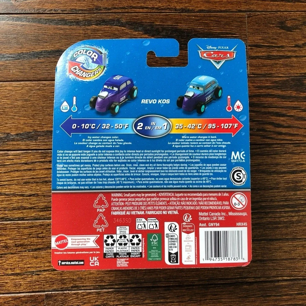 Disney Pixar Cars Color Changers: Revo Kos from Cars on The Road - NEW IN BOX!